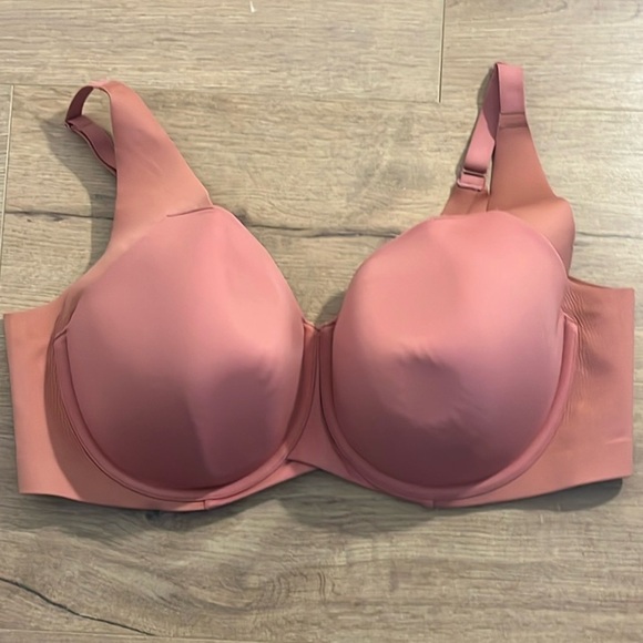 Cacique | Lightly Lined Max Coverage bra Women’s size 40DD salmon color 40E - Picture 6 of 6